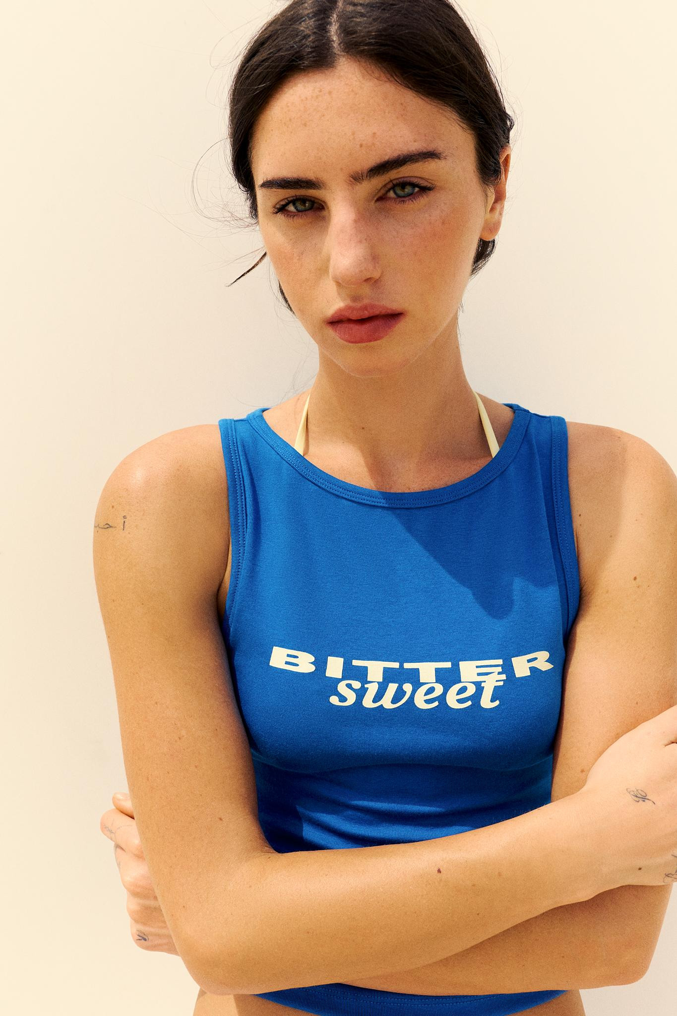 Text tank top | Pull&Bear United Kingdom | PULL and BEAR UK