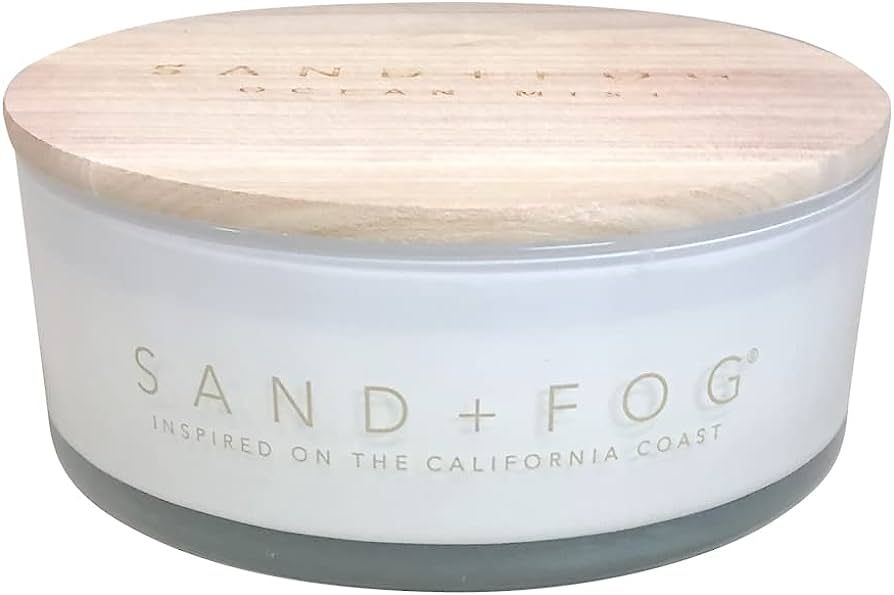 Sand + Fog Scented Candle - Ocean Mist - Additional Scents and Sizes – 100% Cotton Lead-Free Wi... | Amazon (US)