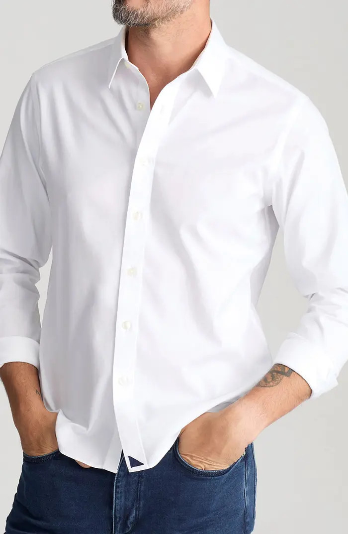 Las Cases Wrinkle Resistant Button-Up Shirt | Nordstrom