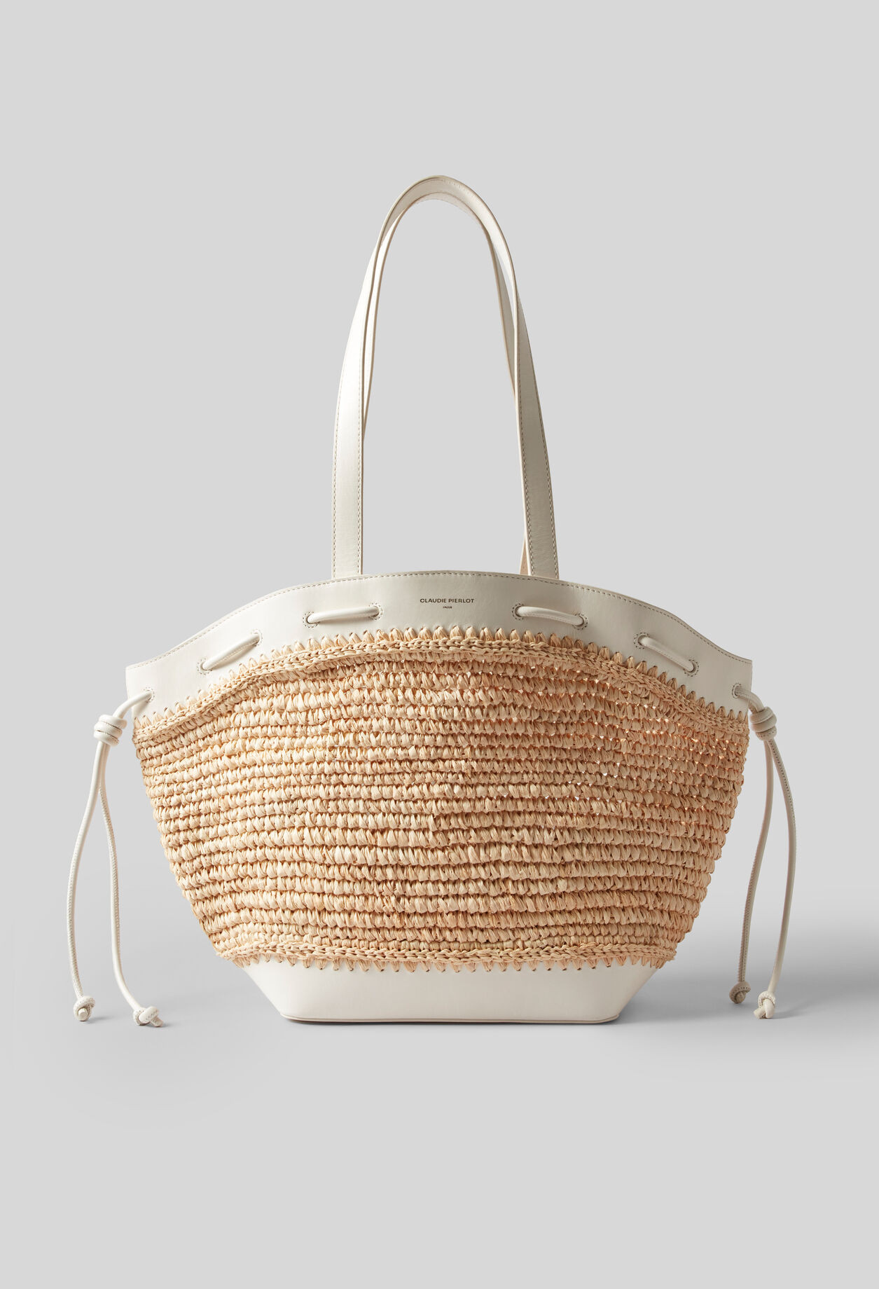 Alban raffia and leather basket | Claudie UK | Claudie Pierlot (FR, DE, ES, UK)