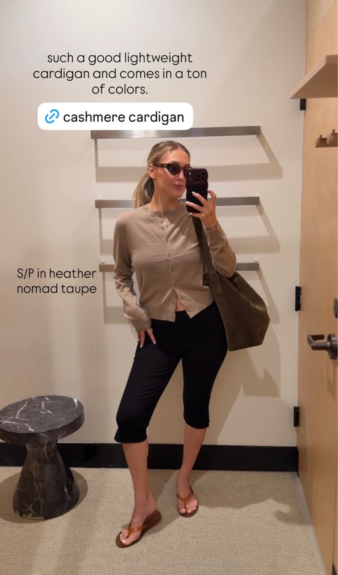 Aritzia try-on postpartum 

Capris pants - size 6 (Soooo good!!)
cashmere cardigan - size S/P, heather nomad taupe
Cateye women’s polarized sunglasses - in coffee and crème 
Jelly sandals in caramel, TTS or size one up
Suede bucket bag - in olive, linked the new version

Aritzia haul 
Aritzia favorites 
Postpartum outfits 
Fall outfits 
Transitional fall outfits 
Madewell handbag

@Aritzia @Madewell

#LTKxMadewell #LTKgrwm #LTKdayinmylife