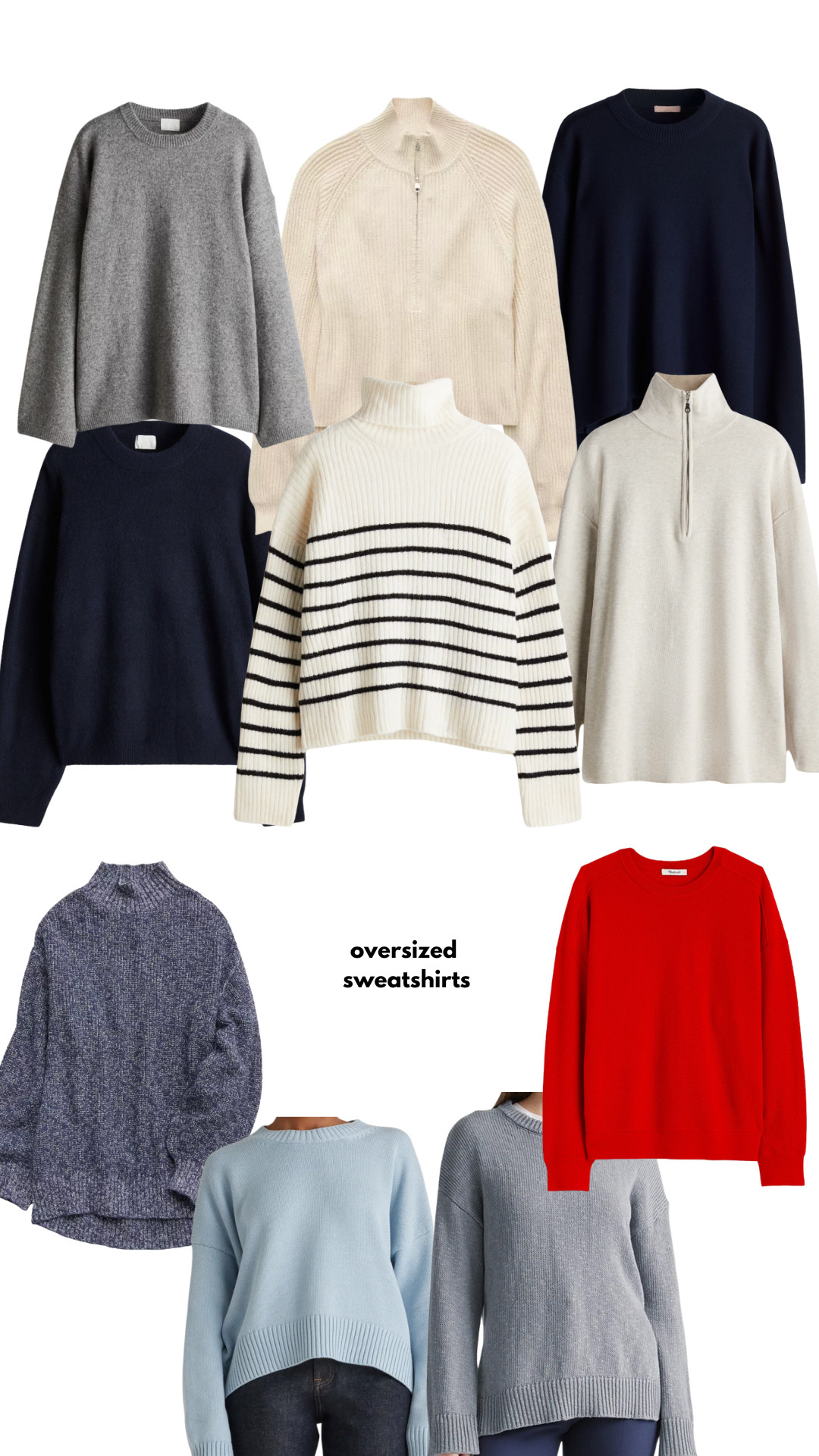 Shopping Cart Wednesday: oversized sweaters 

 #LTKFindsUnder50 #LTKFindsUnder100 #LTKStyleTip