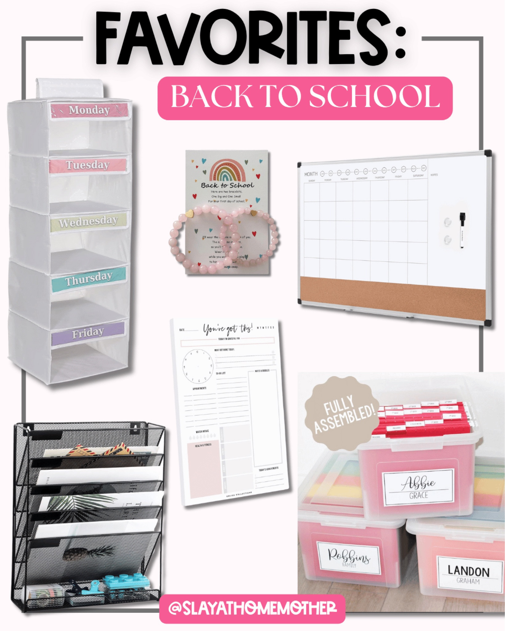 Back to school organization finds to help you stay on top of your schedule and papers, and make the year go smoothly! 

#LTKFindsUnder50 #LTKBacktoSchool #LTKHome