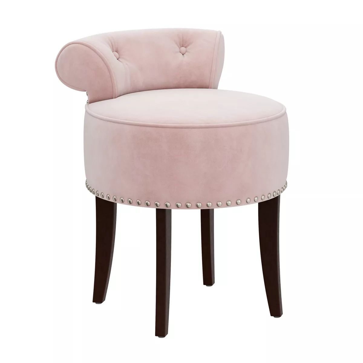 22.5" Lena Wood and Upholstered Vanity Stool - Hillsdale Furniture | Target
