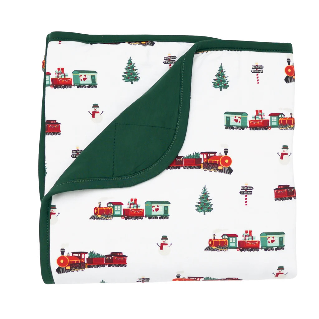 Baby Blanket in Holiday Train | Kyte BABY