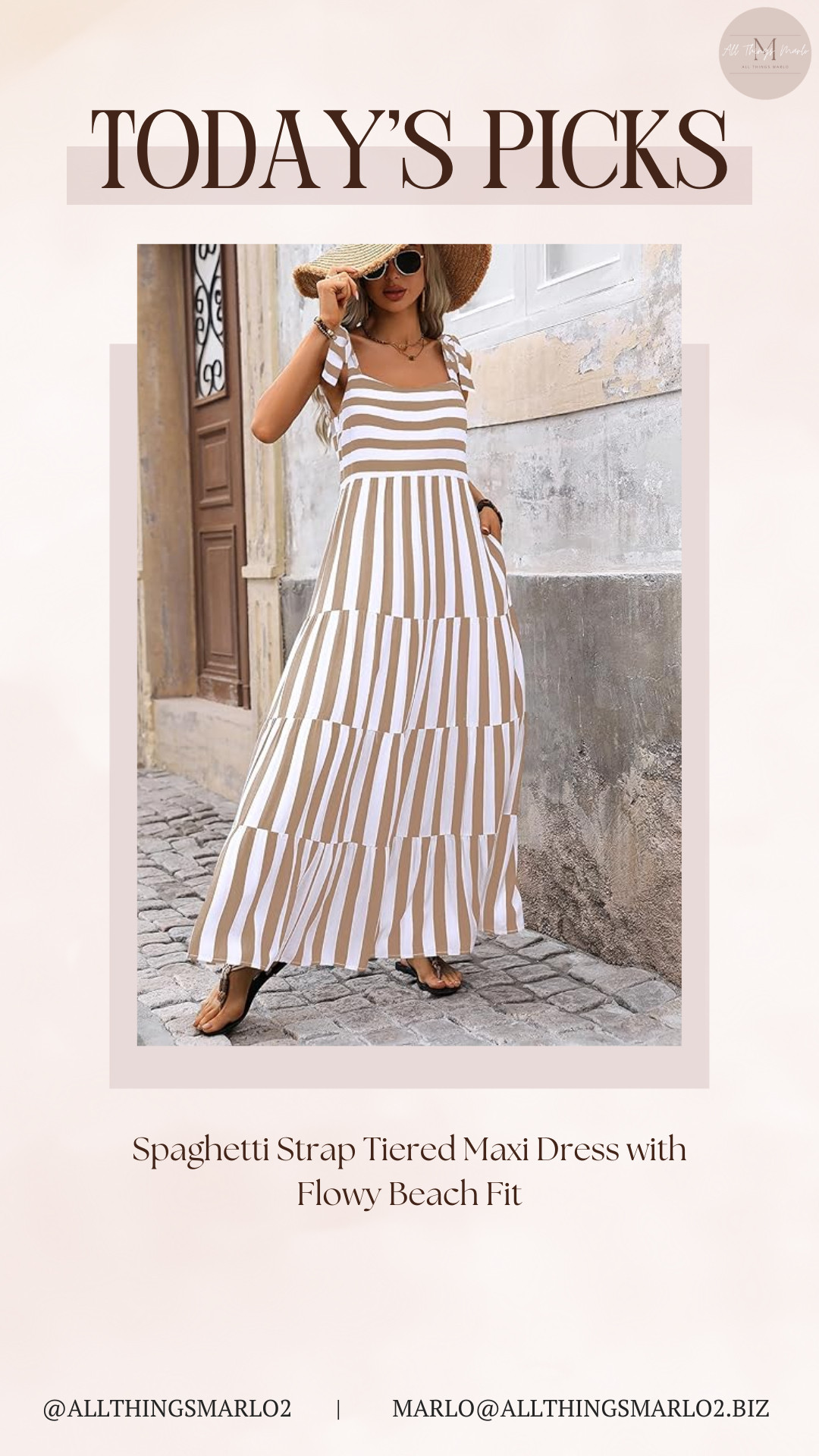 Spaghetti Strap Tiered Maxi Dress with Flowy Beach Fit 

 #LTKSeasonal #LTKWorkwear #LTKTravel