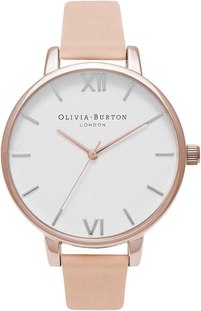 Olivia Burton Analogue Quartz Watch for Women with Beige Leather Strap - OB16BDW21 | Amazon (UK)