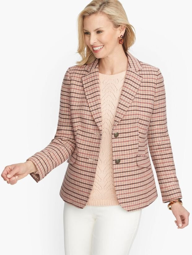 Classic Shetland Blazer - Plaid | Talbots