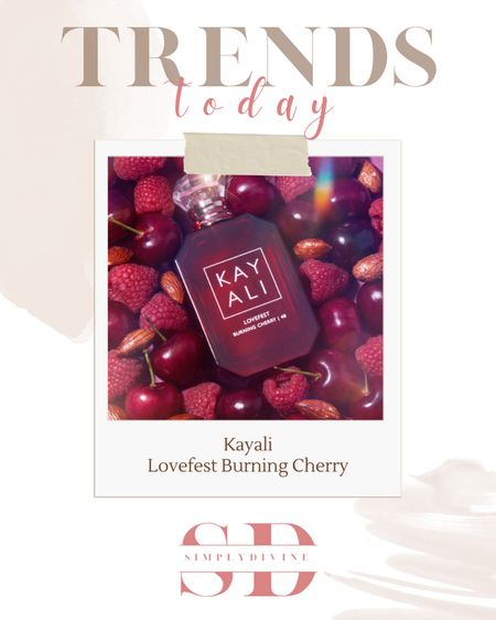 New perfume by KAYALI: Lovefest Burning Cherry!! Scented black cherry, rose damascena, and Palo Santo. 🥰

Posting a lot of perfumes recently, but I’m obsessed and who doesn’t want to smell like a goddess?? Couldn’t be me. 🤭💕

| Sephora | perfume | eau de parfum | designer | Kayali | beauty | designer perfume | designer beauty | 

#LTKstyletip #LTKbeauty #LTKunder100