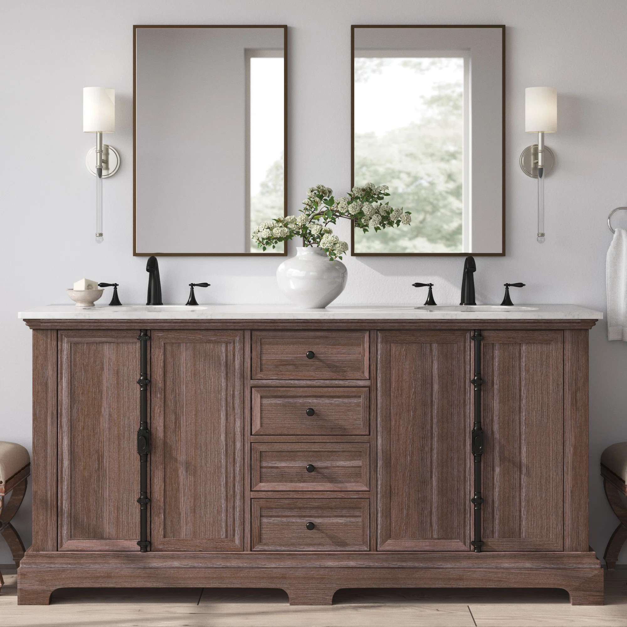 Greyleigh™ Tolliver 72" Double Bathroom Vanity & Reviews | Wayfair | Wayfair North America