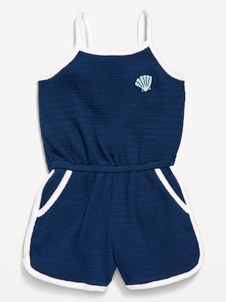 Sleeveless Textured-Knit Romper for Toddler Girls | Old Navy (US)