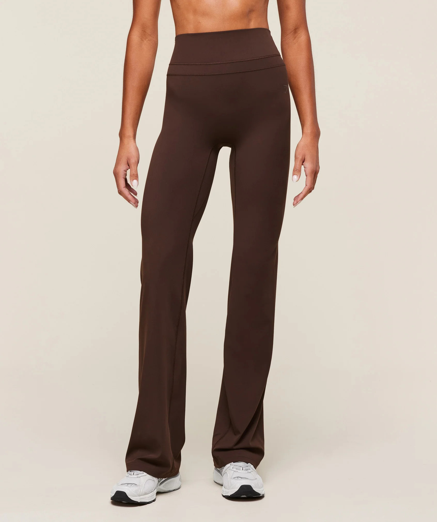 Gymshark Whitney Tall Flared Leggings - Depth Brown | Gymshark EU