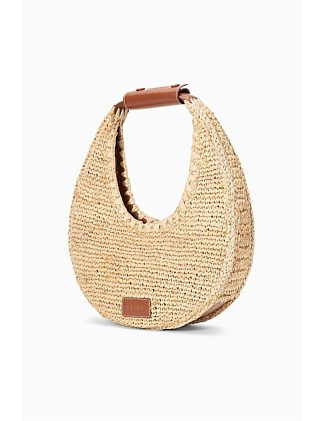 Staud Raffia Moon Bag | David Jones | David Jones (Australia & New Zealand)
