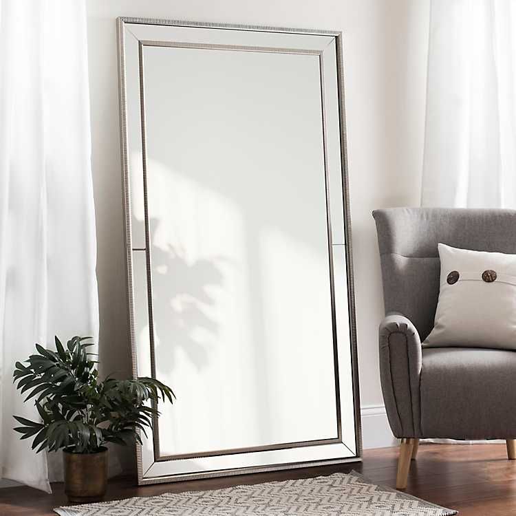 Large Silver Luxe Leaner Mirror, 37.2x67.2 in. | Kirkland's Home
