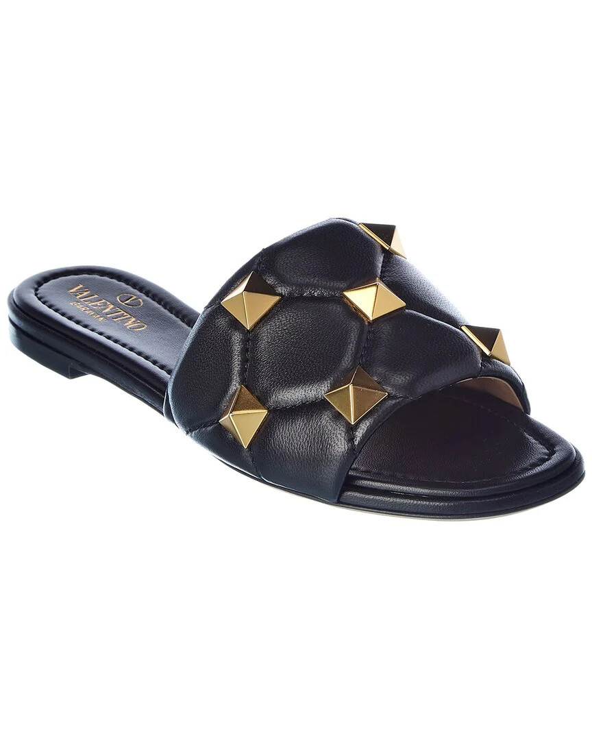 Valentino Roman Stud Leather Sandal | Shop Simon
