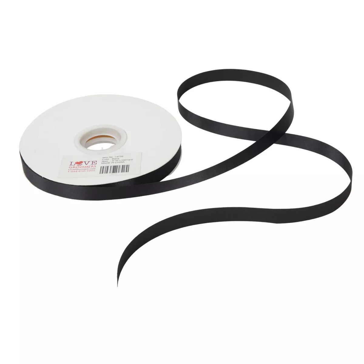 Groomer Essentials Satin Ribbon Black | Target