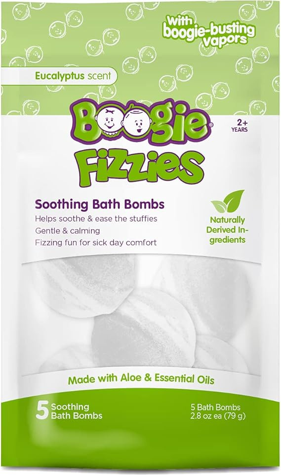 Kids Bath Bombs by The Makers of Boogie Wipes, Boogie Fizzies, Calming Bath Bombs, Naturally Deri... | Amazon (US)