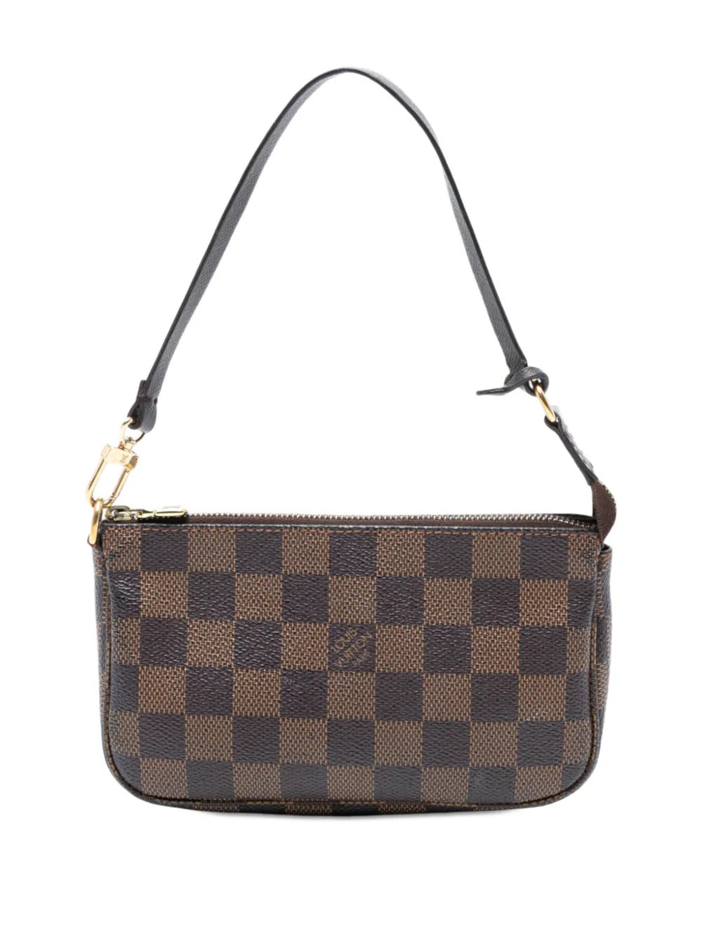 Louis Vuitton Pre-Owned 2003 Damier Ebene Mini Pochette Accessoires shoulder bag - Brown | Farfetch Global