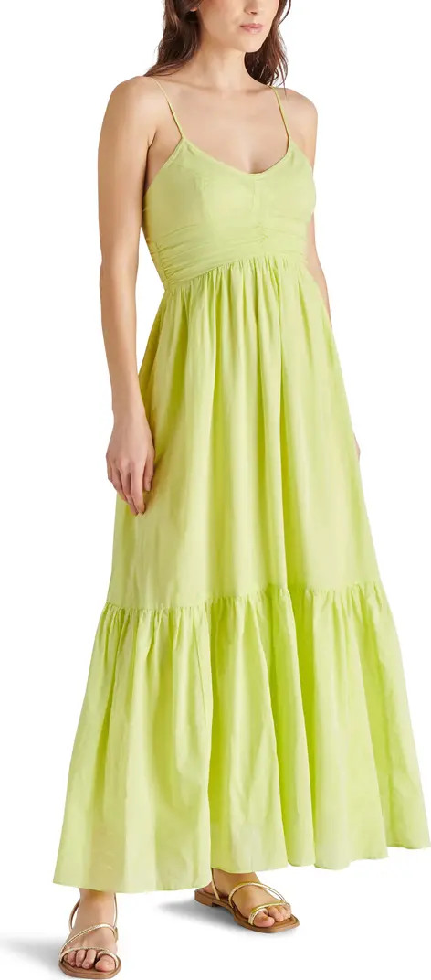 Steve Madden Ophra Ruffle Hem Poplin Maxi Dress | Nordstrom | Nordstrom