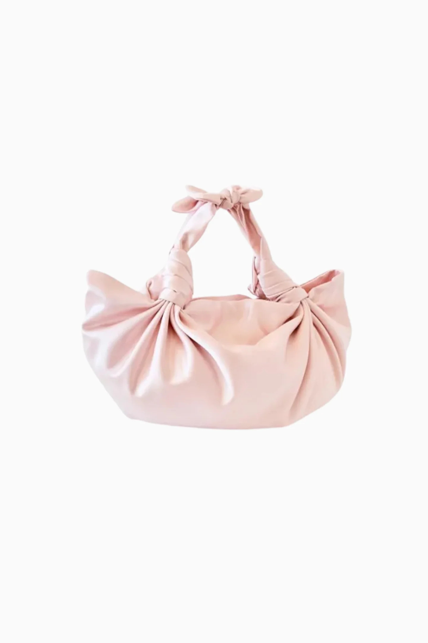 NLA Blush Silk Knot Bag | LoveShackFancy