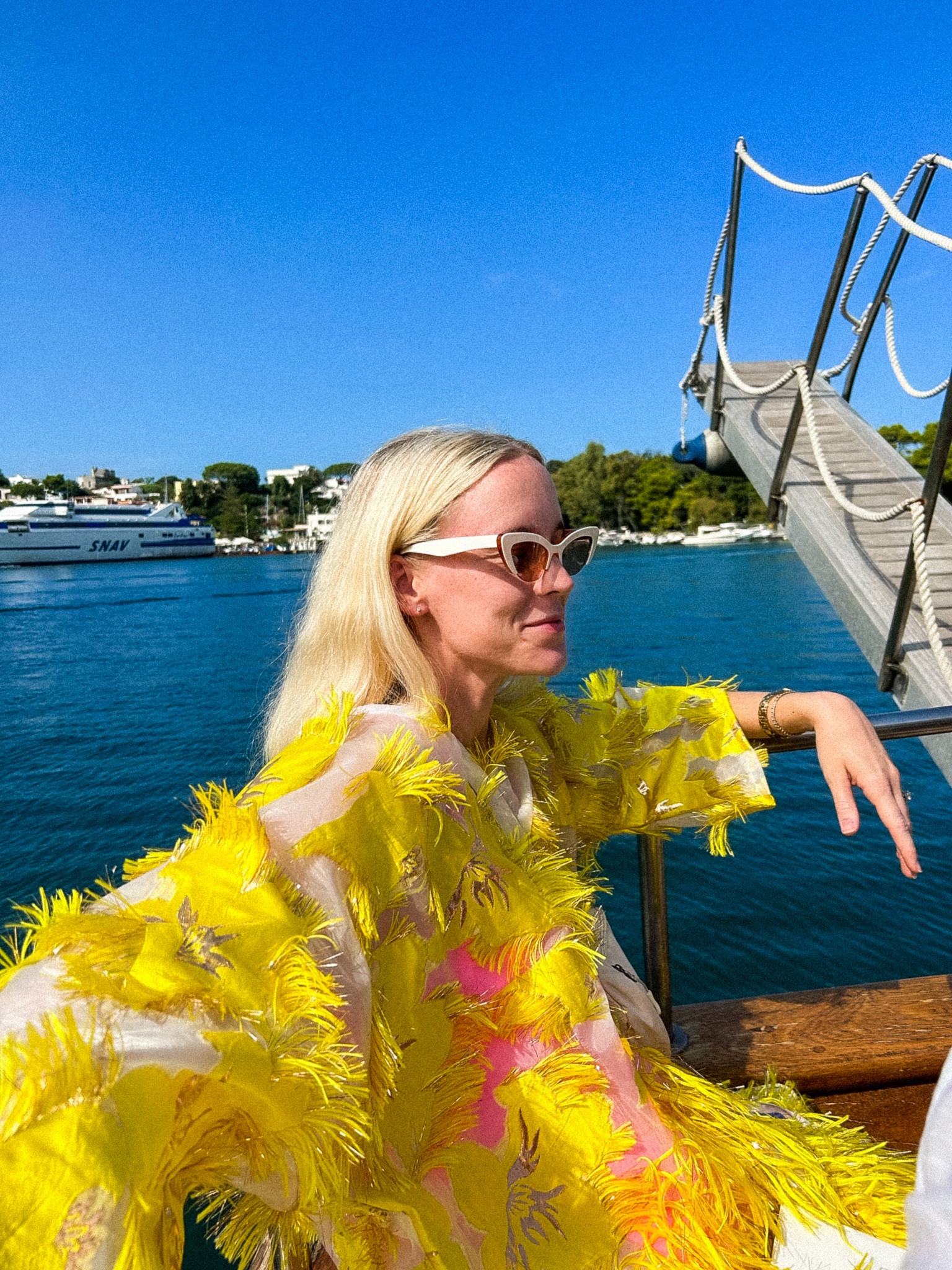 When on a boat cruise in Italy, you can be both practical yet fun 🫶🏼💛

#LTKeurope #LTKtravel #LTKstyletip