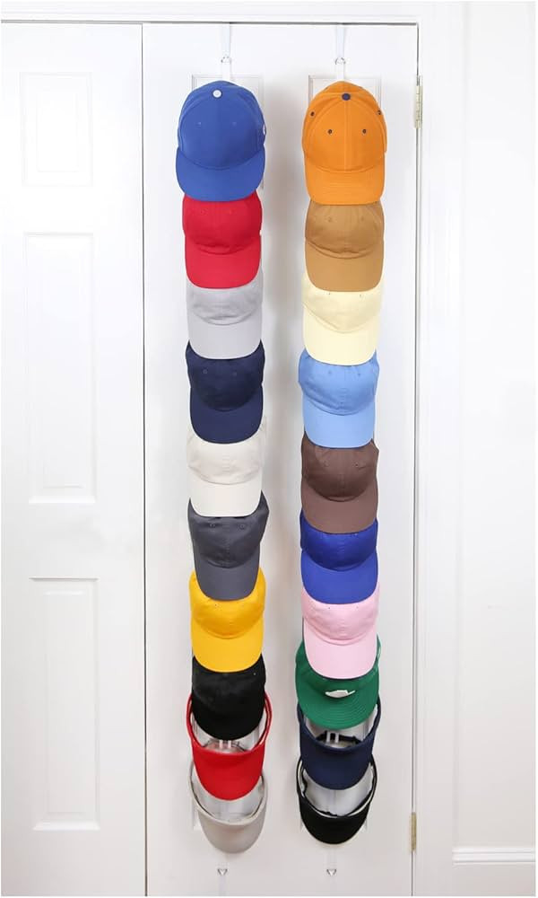 Cap Rack FAV | Hat Racks | Hold up to 40 caps | Over Door Organizer | Baseball Hat Organizer | Ov... | Amazon (CA)