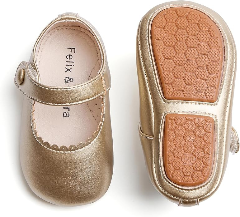 Soft Sole Baby Dress Shoes - Infant Baby Walking Shoes Moccasinss Rubber Sole Crib Shoes. | Amazon (US)