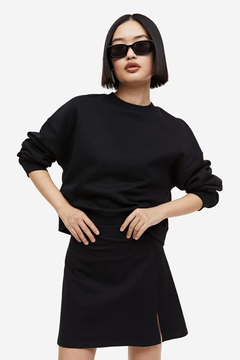 A-line Jersey Skirt - Black - Ladies | H&M US | H&M (US + CA)