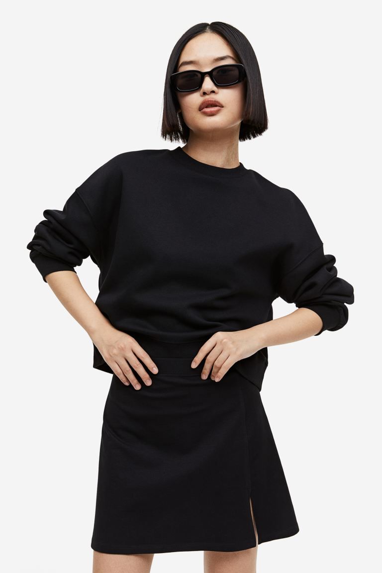 A-line Jersey Skirt - Black - Ladies | H&M US | H&M (US)