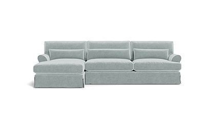 Maxwell Slipcovered Sectional Sofa with  Chaise by Apartment Therapy | Interior Define