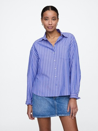 Oversized Shirt in Poplin | Gap Factory