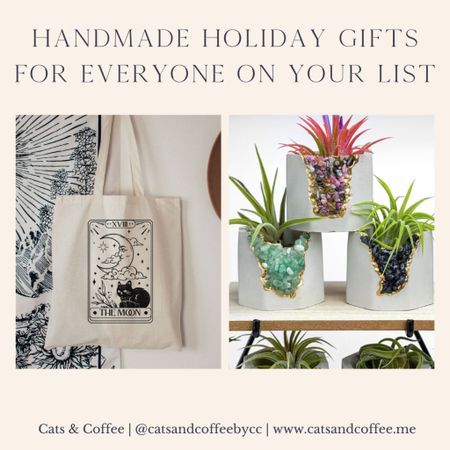 Great Handmade Holiday Gifts for Everyone on Your List 🎁 There’s something so thoughtful and unique about a handmade piece. This is the case whether the gift is something a loved one has made, or that they’ve bought from a small business. Read on for my round up of handmade gifts for 2023!


#LTKhome #LTKGiftGuide #LTKHoliday
