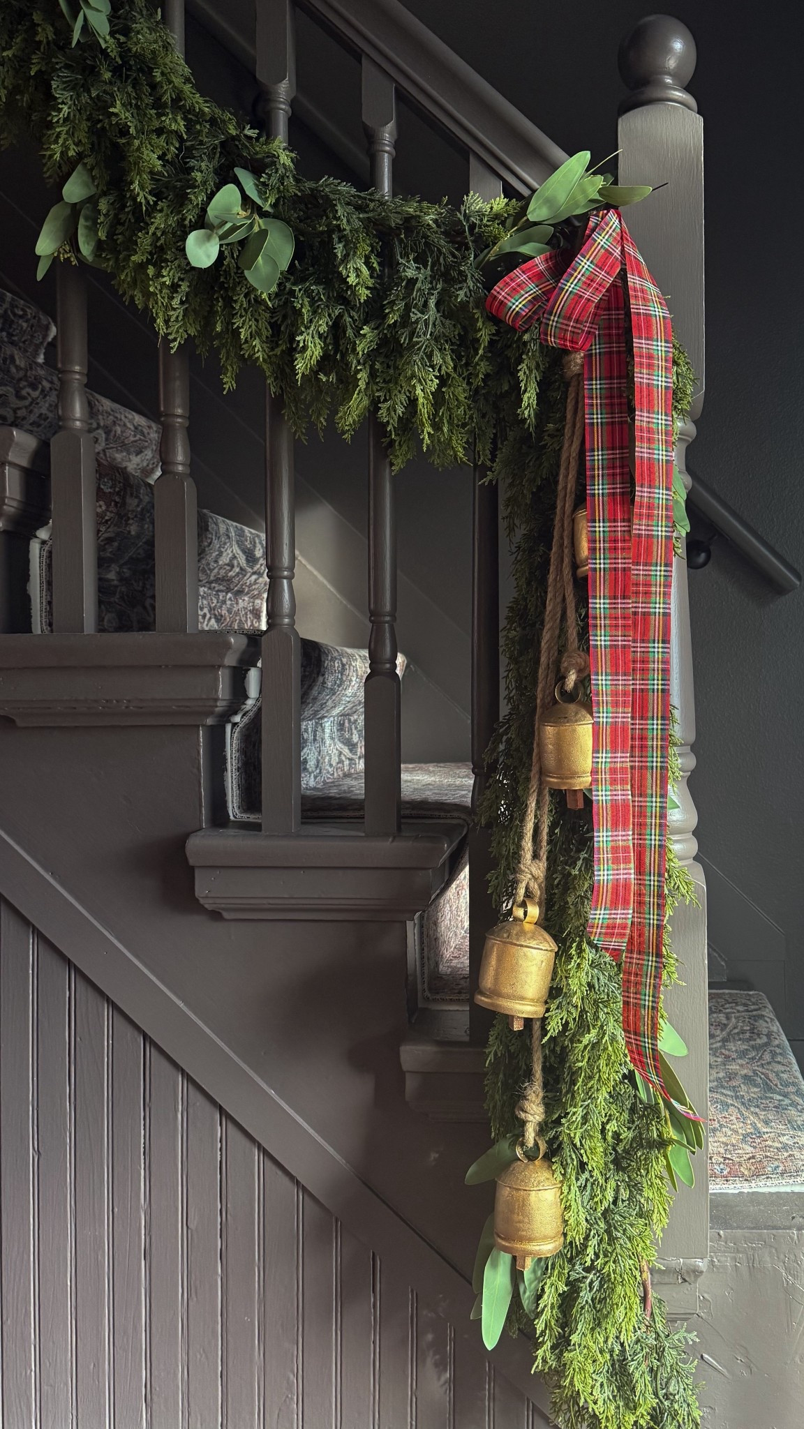 My stair garland and bells 

#christmasbells #christmasgarland #christmasdecor #holidaybells #bells 

#LTKHome #LTKHoliday #LTKSeasonal