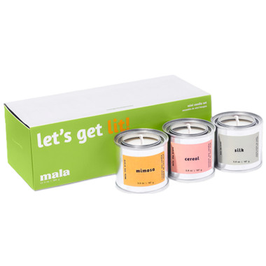 Mala The Brand Scented Candle Gift Set Let's Get Lit | Well.ca