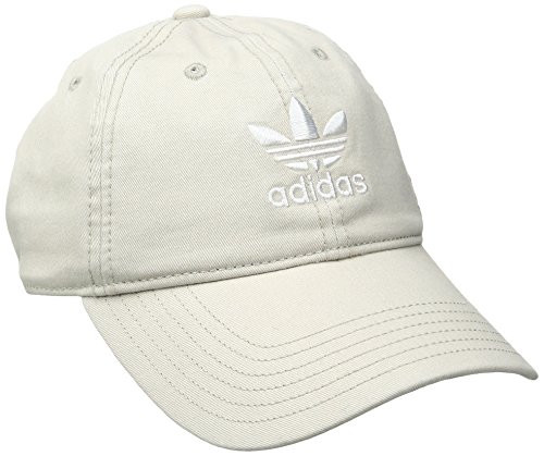 adidas Women's Originals Relaxed Fit Cap, One Size, Khaki/White | Amazon (US)