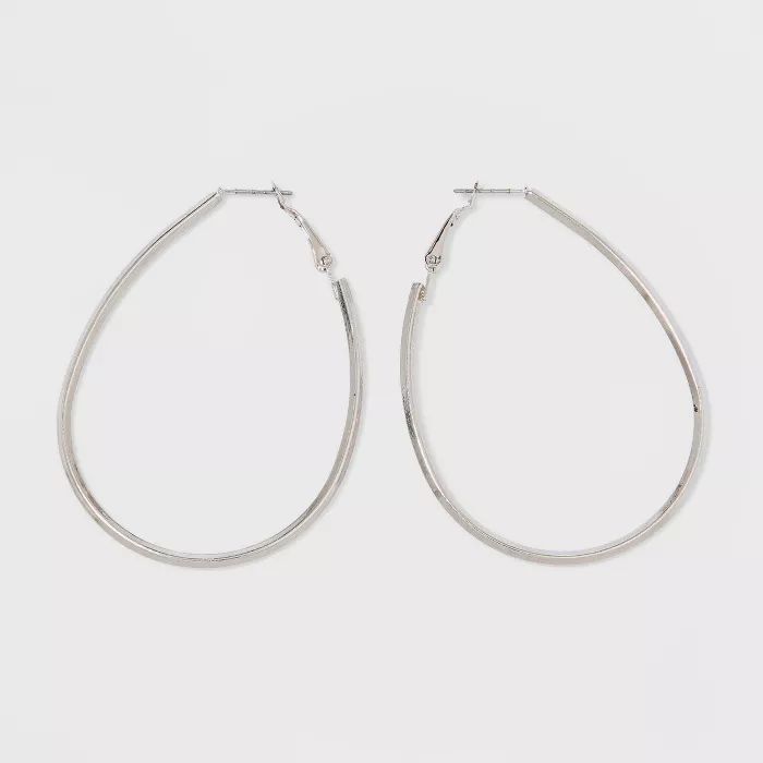 Hoop Earrings - A New Day™ Silver | Target