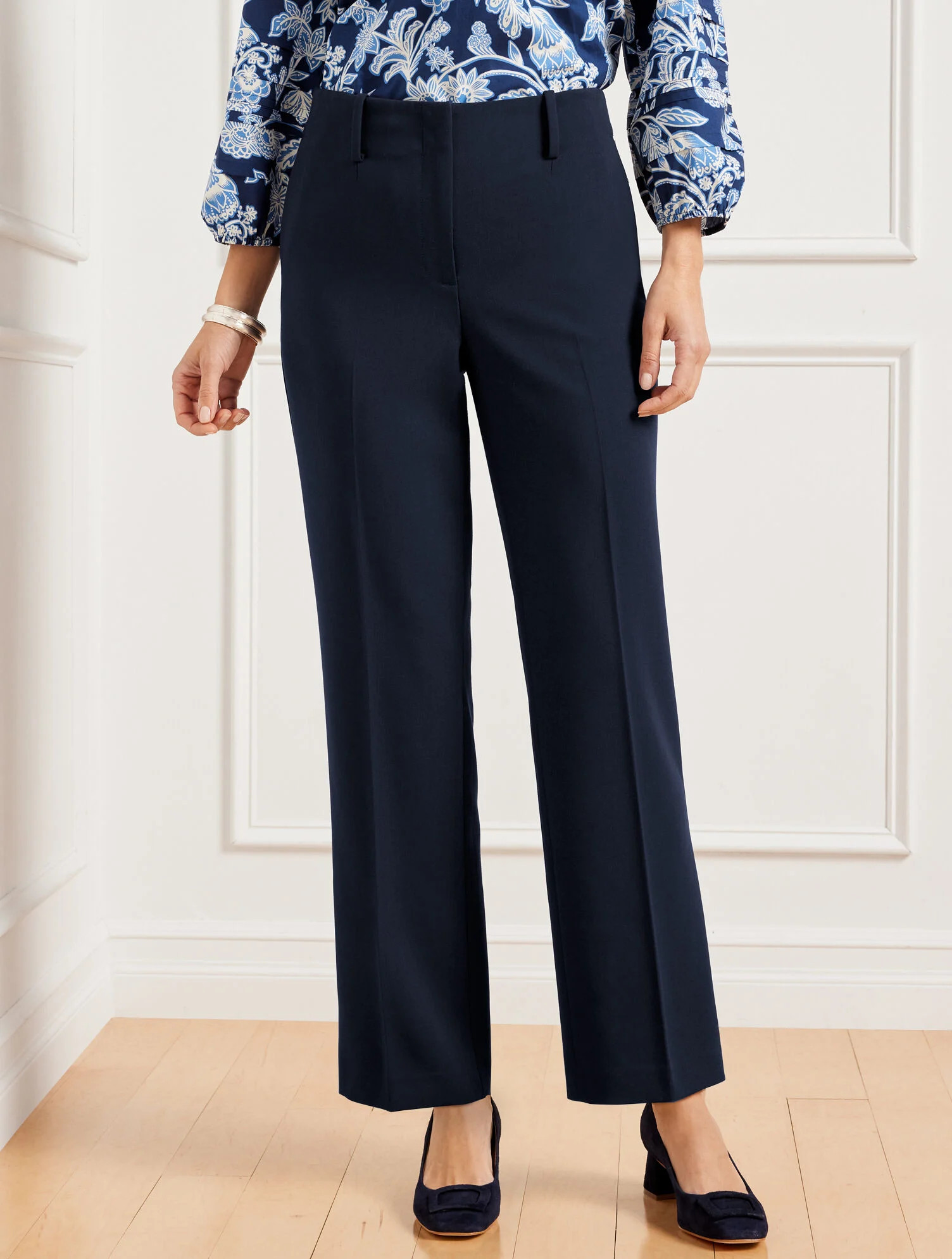 Talbots Southampton Tailored Stretch Straight Leg Pants | Talbots