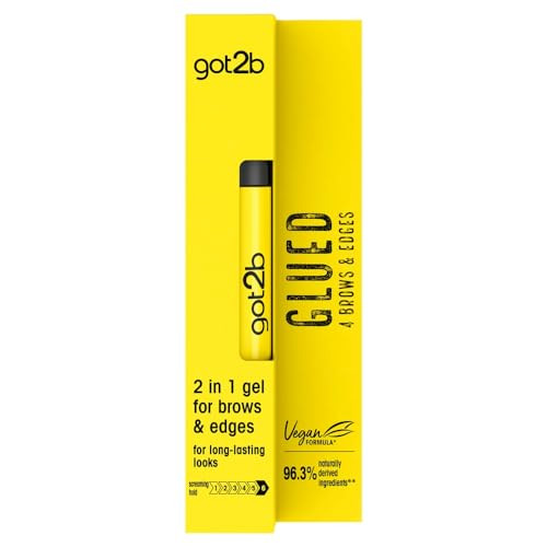 Got2B Schwarzkopf Glued for Brows & Edges 2 in 1 Wand Gel, For Laying Edges and Styling Brows, 72... | Amazon (US)