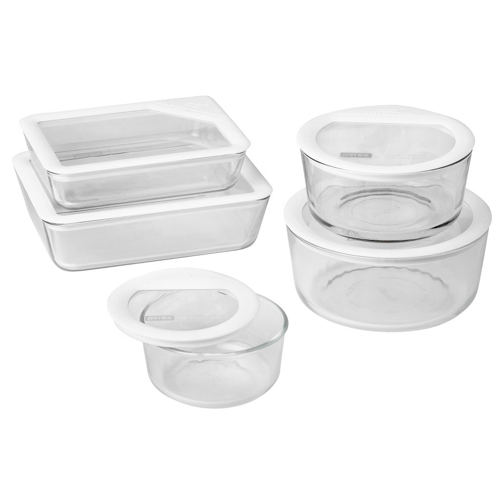 Pyrex 10pc Ultimate Glass Lid Set White | Target