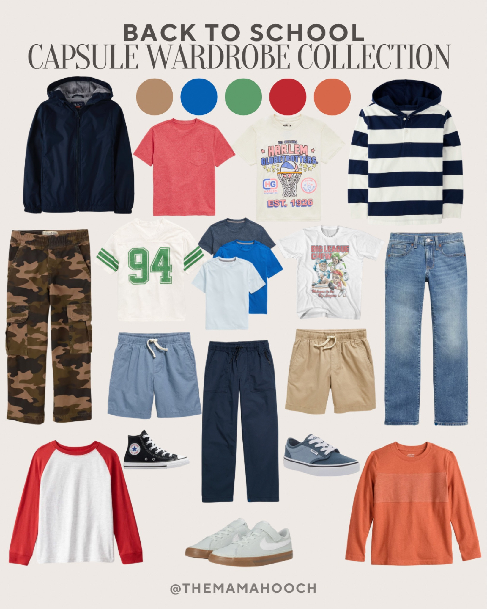 Back to School Capsule Wardrobe Collection for Boys. A great collection of affordable items to mix and match into multiple outfits. A sports/athletic theme with fun colors 

Back to school clothes, kids wardrobe, boy clothes, clothing capsule, capsule collection, old navy finds, H&M, converse, ootd, outfit ideas, boy mom, boy outfits

#LTKKids #LTKStyleTip #LTKFindsUnder50