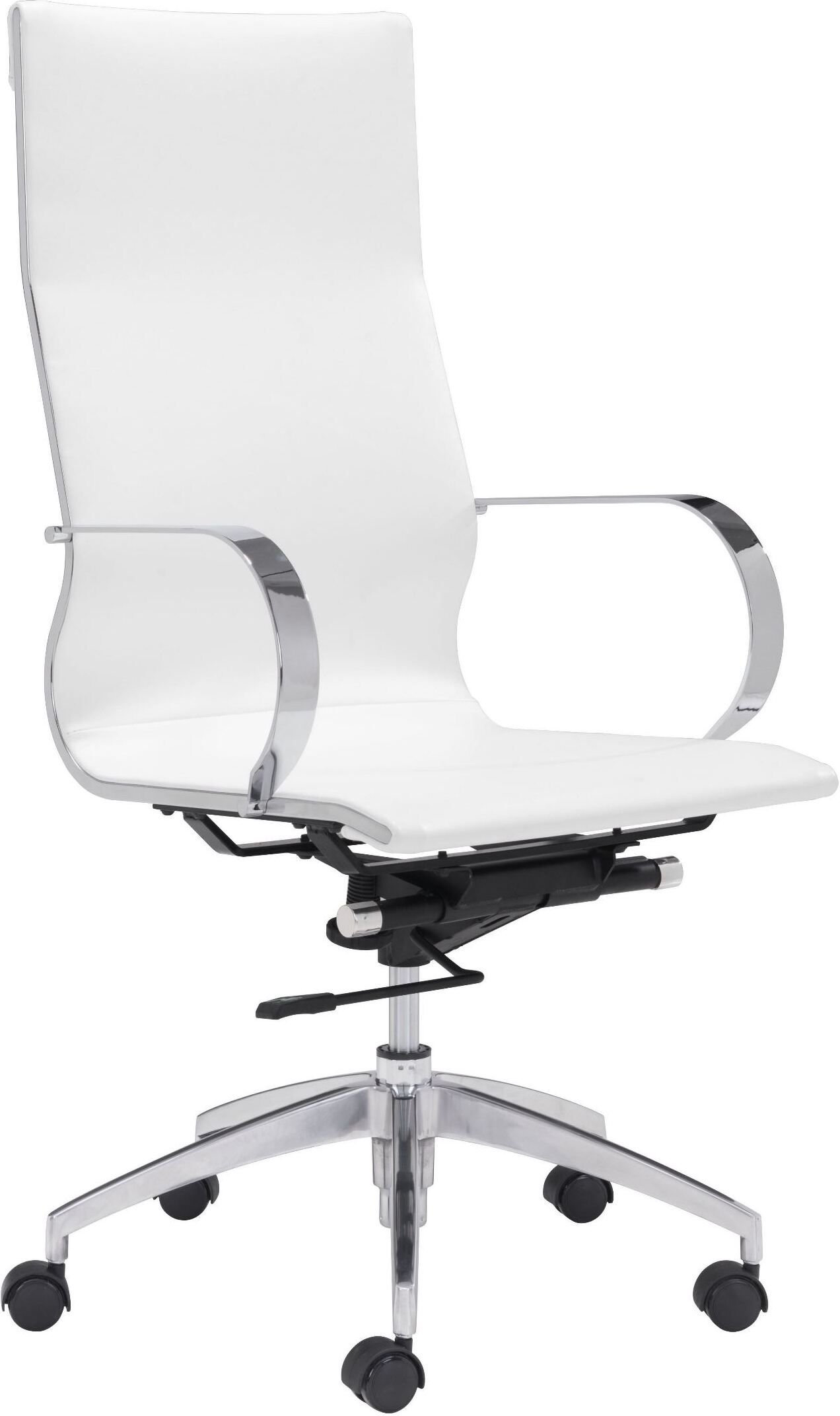 Glider White High Back Office Chair | 1stopbedrooms