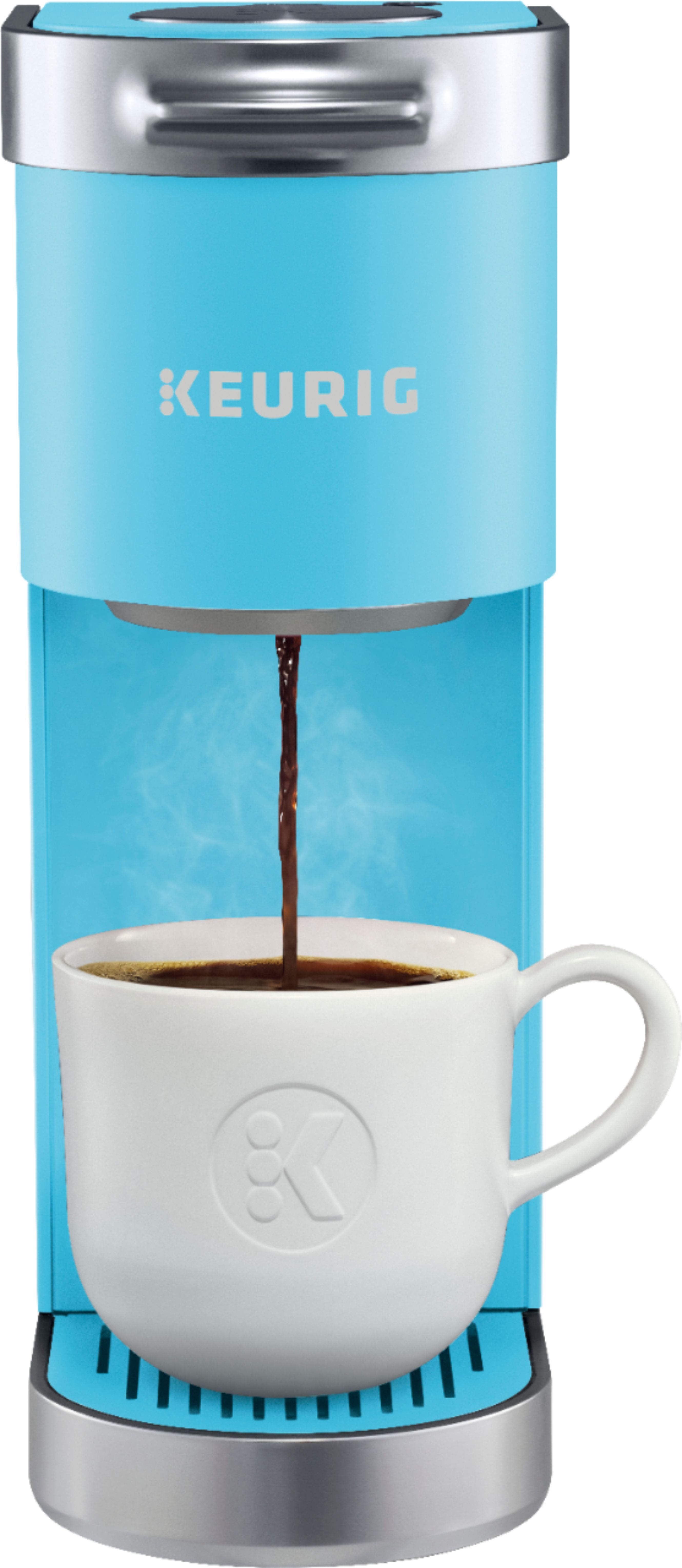 Keurig K-Mini Plus Single Serve K-Cup Pod Coffee Maker Cool Aqua 5000361863 - Best Buy | Best Buy U.S.