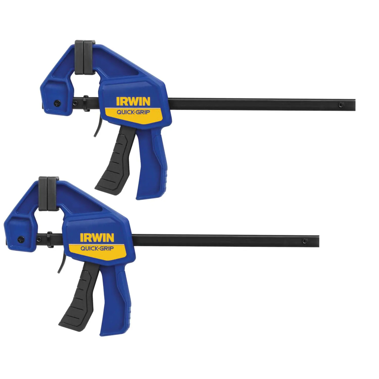 IRWIN QUICK-GRIP 2 -Pack 6-in Mini One Handed 140-lb Bar Clamp one_size in Blue | 1964743 | Lowe's