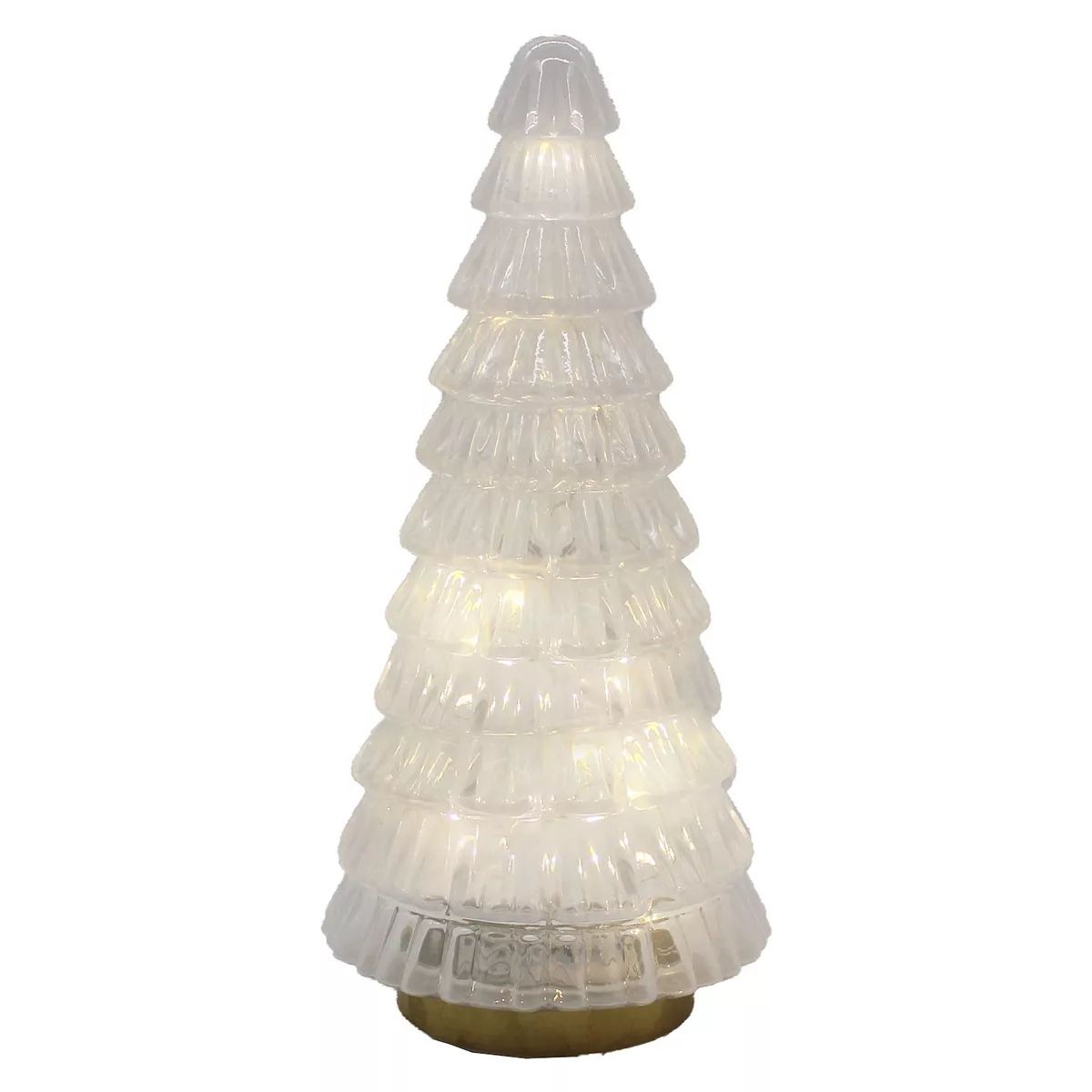 St. Nicholas Square® White Glass LED Tree Table Decor | Kohl's