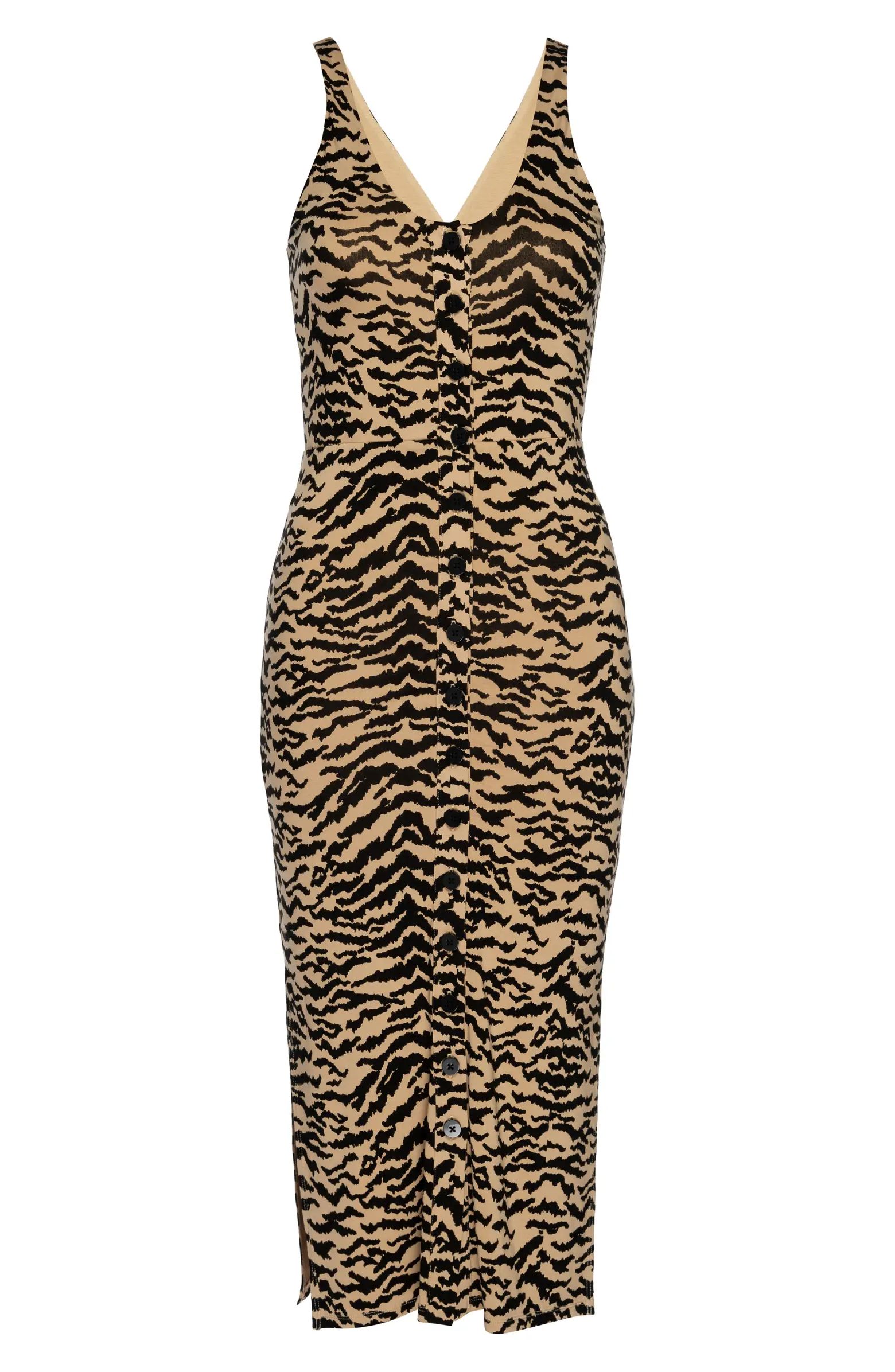 Zebra Midi Dress | Nordstrom