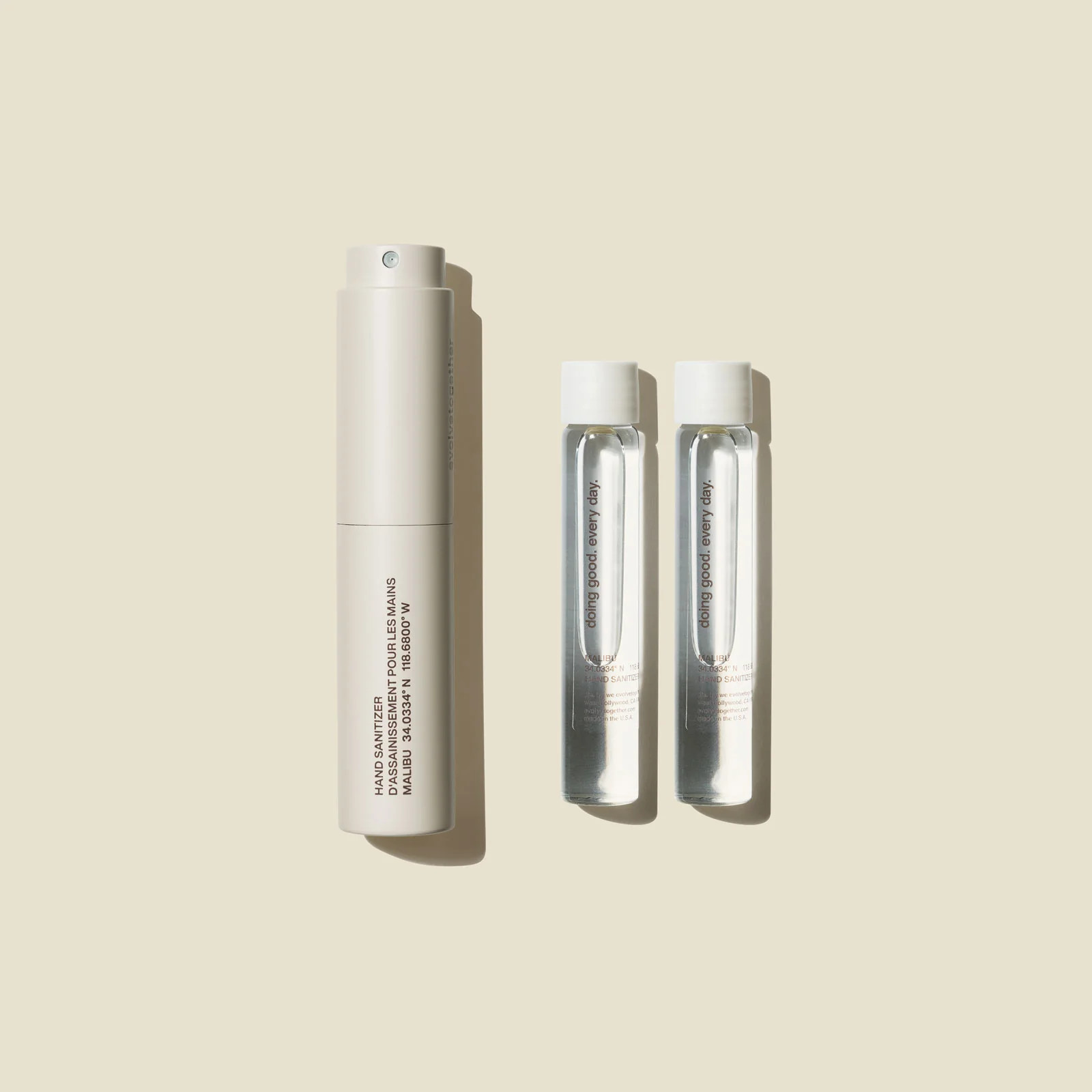 malibu - hand sanitizer starter set | evolvetogether