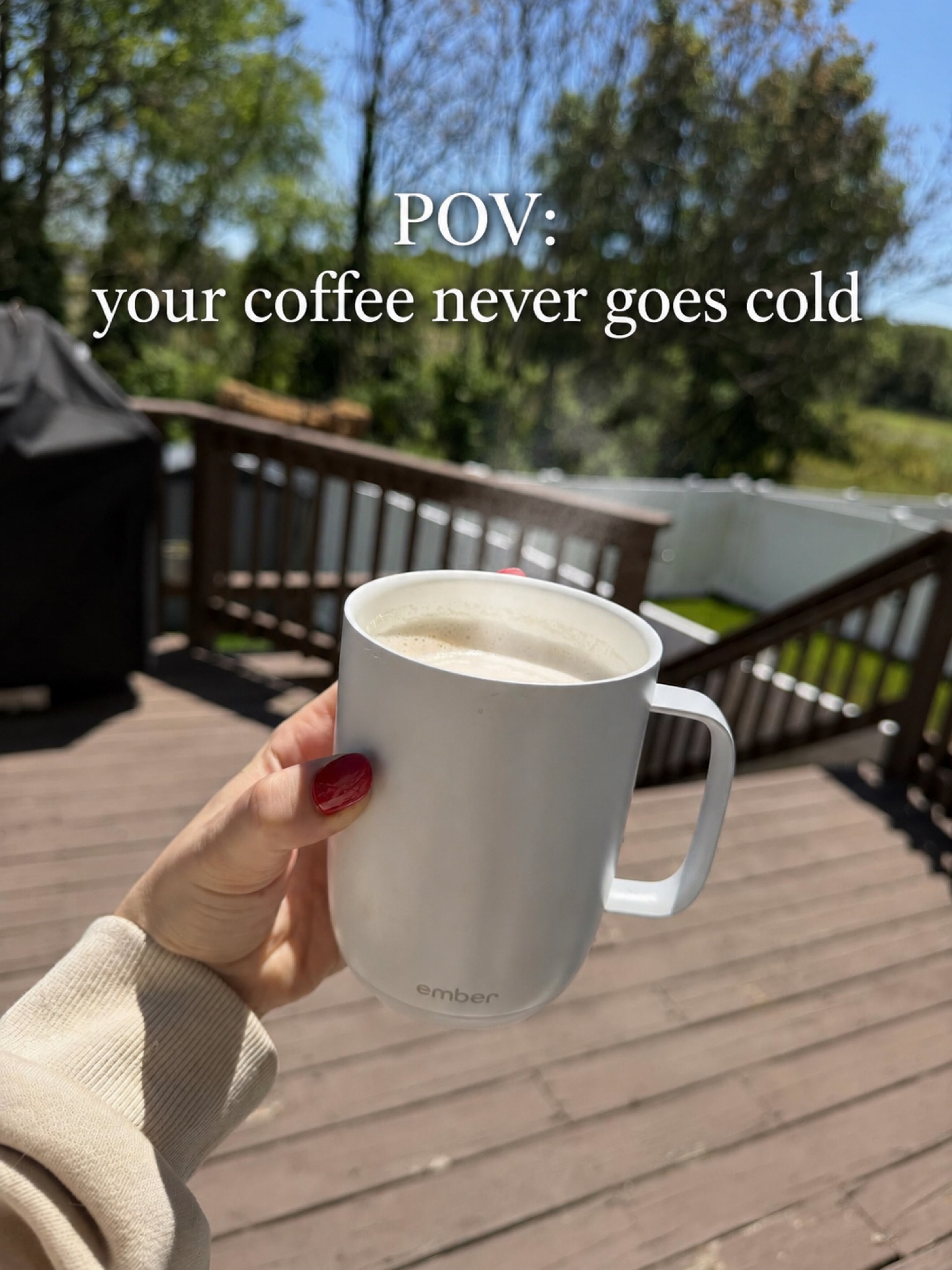 I’ve been obsessed with this Ember temperature controlled mug EVERY DAY since Christmas  
I would be lost without it every morning and night with my coffee & tea ☕️ 
I can go 30 minutes without remembering my coffee and it’s still the perfect temperature until you’re done. So worth it 🙌🏼
Car charger is currently on sale!

#LTKfinds #LTKcoffee #LTKkitchen #lifehack #gamechanger #ember #embermug #onthego #targetfinds

#LTKSaleAlert #LTKmorningroutine #LTKHome