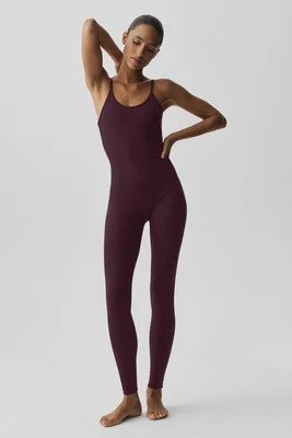 ALO | Airbrush One And Done Onesie in Rich Bordeaux, Size: XS | Alo Yoga