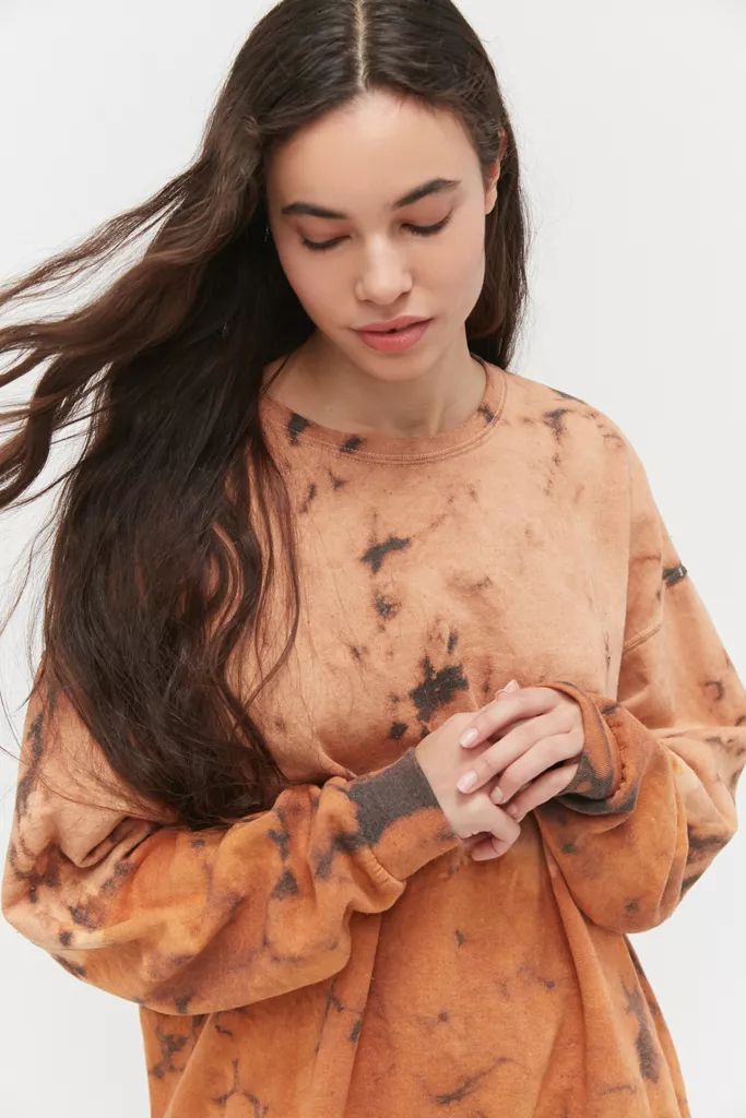 Urban Renewal Recycled Desert Tie-Dye Crew Neck Sweatshirt | Urban Outfitters (US and RoW)