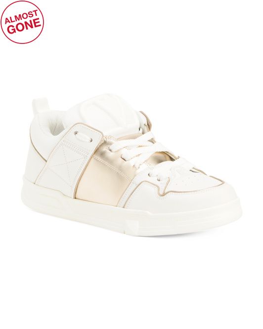 Made In Italy Leather Sneakers | TJ Maxx